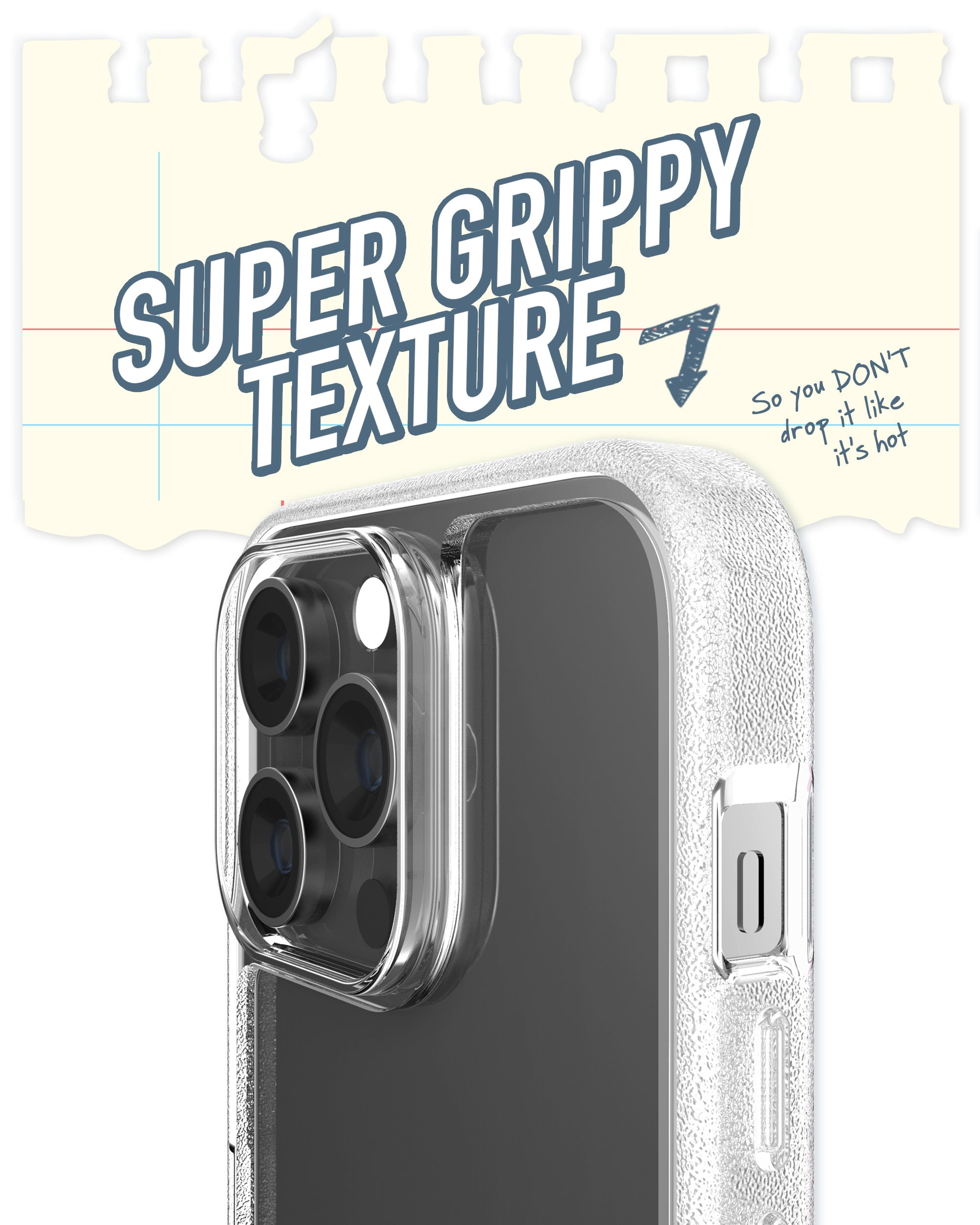Smartish iPhone 14 Pro Max Slim Case - Gripmunk - [Lightweight + Protective] Thin Grip Cover - Nothin' To Hide