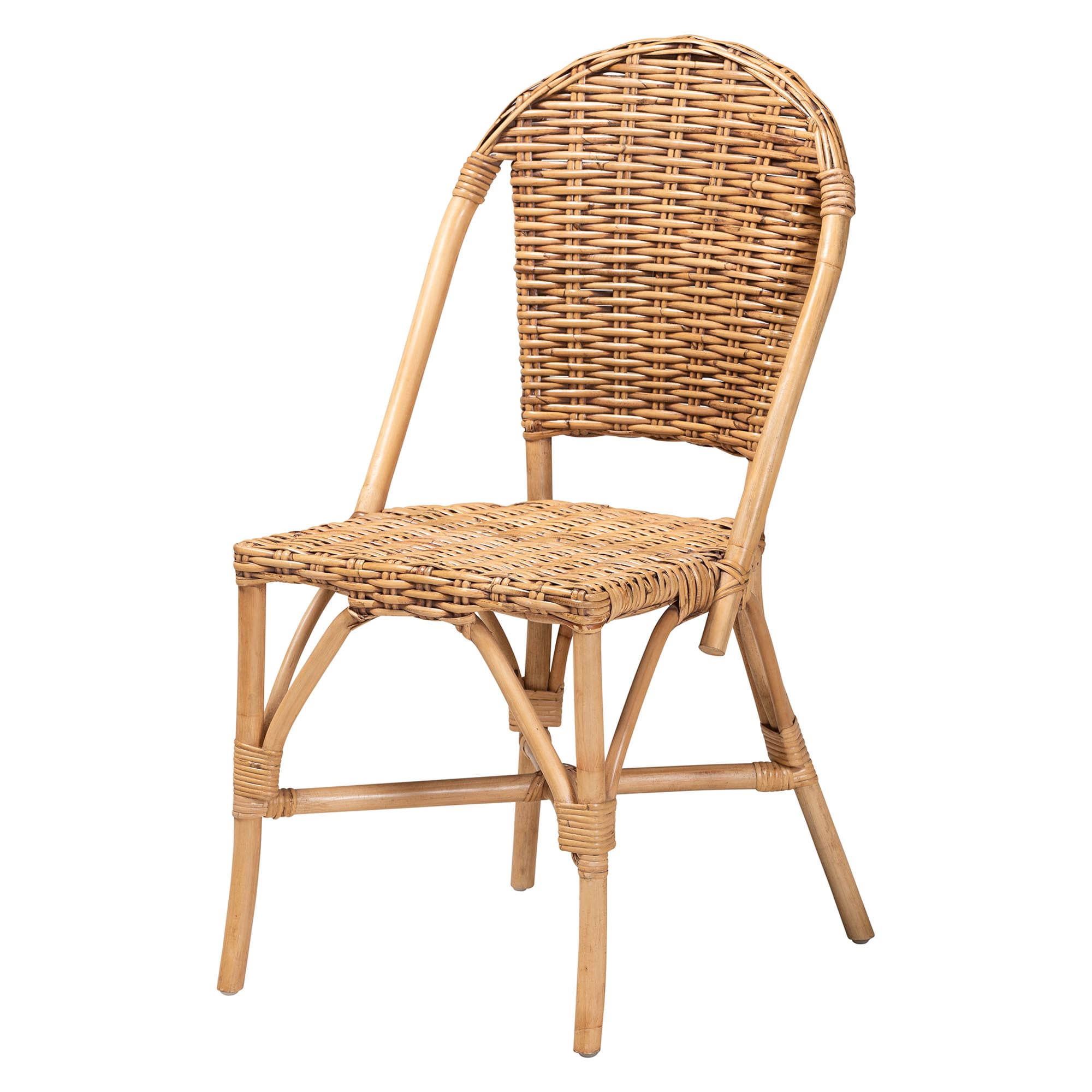 bali & pari Neola Boho Dining Chair, Natural Brown