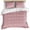 Pink, variant on Turquoise Burlap Texture Bedding 3 Piece Duvet Cover Set Full Size, Farmhouse Vintage Aqua Soft Microfiber Comforter Cover with Zipper Closure & Pillowcases, Wrinkle & FadeResistant Quilt Cover