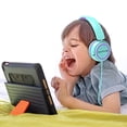 thumbnail image 2 of IMYB V1 - Auriculares para niños, estéreo con cable, plegables, sin enredos, ajustables de 0.138 in, para niños, para la escuela, niños pequeños, adolescentes, niños, niñas, iPad, tableta, Kindle, tel, 2 of 5
