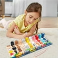 thumbnail image 4 of facefd 7 in 1 Wooden Number Sorting Toys for Kids Shape Sorter Counting Game Preschool Math Stacking Block Learning Toys, 4 of 5