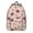Football Flag Pink, variant on Football Bow Pink Pattern Backpack for School, Cute School Bag with Adjustable Shoulder Straps and Padded Back, 15.7"x11.8"x5.5"