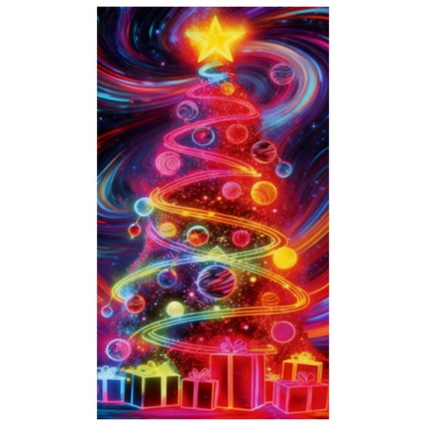 Cortina para puerta que brilla en la oscuridad, para fiestas navideñas, interior y exterior, festiva, brillante, para la entrada de casa, ventana, pared, adorno para celebraciones de temporada
