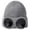 Grey, variant on Unisex Goggle Beanie Hat, Winter Knit Cap with Goggle-Style Detail, Novelty Cold Weather Headwear, Gray