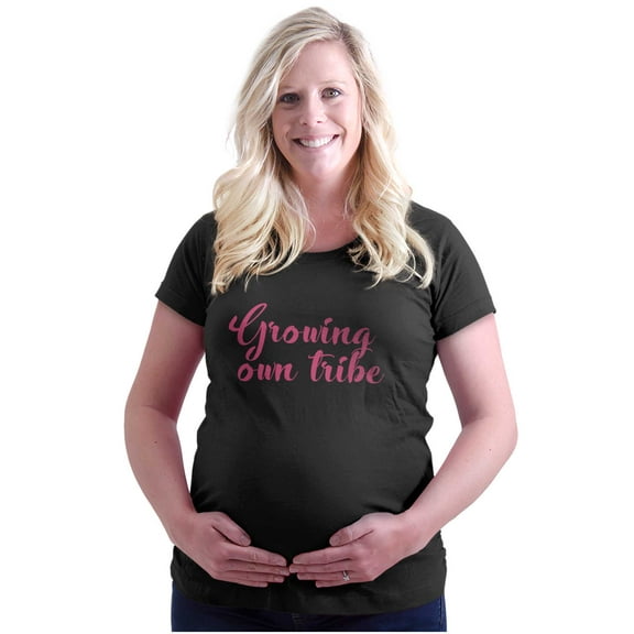 Growing Own Tribe Expecting Women's Maternity T Shirt Tee Brisco Brands S