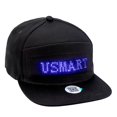 thumbnail image 1 of Sombrero con iluminación LED, gorra de béisbol con pantalla de algodón suave, tablero de visualización de matriz programable RGB, Bluetooth, bricolaje, fiesta, Festival, Dec, 1 of 4