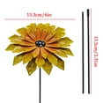 thumbnail image 3 of Estaca decorativa de jardín con flor de metal y acabado resistente a la oxidación para jardines, céspedes, patios y entradas de patios., 3 of 8