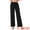 Black, variant on Women's Casual Wide Leg Drawstring Sweatpant M Black