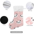 thumbnail image 3 of GZHJMY Christmas Stockings 1PCS,Cute Panda Head Big Xmas Stockings Gift Decorations and Party Supplies,Used for Fireplace Decoration Socks Christmas Tree Decoration, 3 of 7