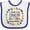 White and Royal, variant on Inktastic I Love My Cousin Autism Awareness Boys or Girls Baby Bib