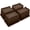 Brown 4 Pack, variant on Bed Risers 5 Inch Heavy Duty,Oversized Couch Risers, Extra Wide Furniture Risers for Sofa Table Desk Headboard Chair Lifting,Rectangle Risering Blocks Support 6000 lbs(4 Pack Black)