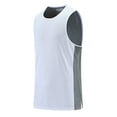 thumbnail image 2 of Sngxgn Men's Workout Tank Tops Gym Sleeveless Shirts V Neck Bodybuilding Tee Shirt(White,XXL), 2 of 5