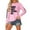 *Pink, variant on BODOAO Sorry Can'T Football Bye Sweatshirt Womens Footballs Game Day Sweatshirts Lover Soccer Mom Long Sleeve Shirt Crew Neck Sport Pullover Top Be The Light Casual Long Sleeved Sweatshirt Grey L