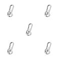 thumbnail image 3 of Wosthever LLavero de hombre con hebilla, llavero chapado en aleación de Zinc, decorativa, cartera, llavero colgante, soporte para Type2 NO2, 3 of 6