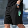 thumbnail image 2 of Umfun Men's Sporty Side Panel Athletic Shorts with Elastic Drawstring Waist - Lightweight Quick Dry Running Shorts for Gym Training & Casual Daily Wear, 2 of 9