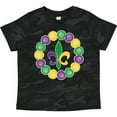 thumbnail image 3 of Inktastic Mardi Gras Beads and Fleur De Lis Boys or Girls Toddler T-Shirt, 3 of 5