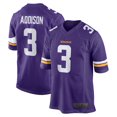 thumbnail image 1 of Men's Minnesota Addison 3 Purple Stitched Game Player T-shirts, 3X-Large, 1 of 2
