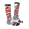 thumbnail image 3 of Balery Funny Christmas Gnome Printed Novelty Socks Men's Women's Crew Socks Sports Socks Knee High Socks Cotton Socks Quirky and Cool Socks, 3 of 9