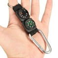 thumbnail image 3 of Wmool Compass Thermometer Carabiner Taktischer Überlebensgürtel Ringschlüssel A0, 3 of 8