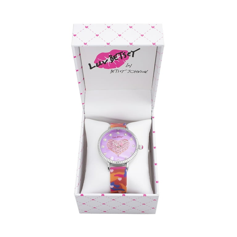 Betsey johnson heart on sale watch