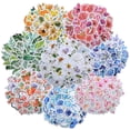 thumbnail image 1 of 360 Pieces Flower Stickers Colorful Assorted Floral Sticker 8 Kinds Plant Floral Decal Stickers Decorative Flower Series Stickers Waterproof Flower Paper Stickers for DIY Art Craft Scrapbooks Journals, 1 of 7
