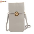 thumbnail image 2 of Spencer Women Cell Phone Purse Bag Mini Crossbody Bag Shoulder Strap Touch Screen Smartphone Pouch Wallet "Grey", 2 of 7
