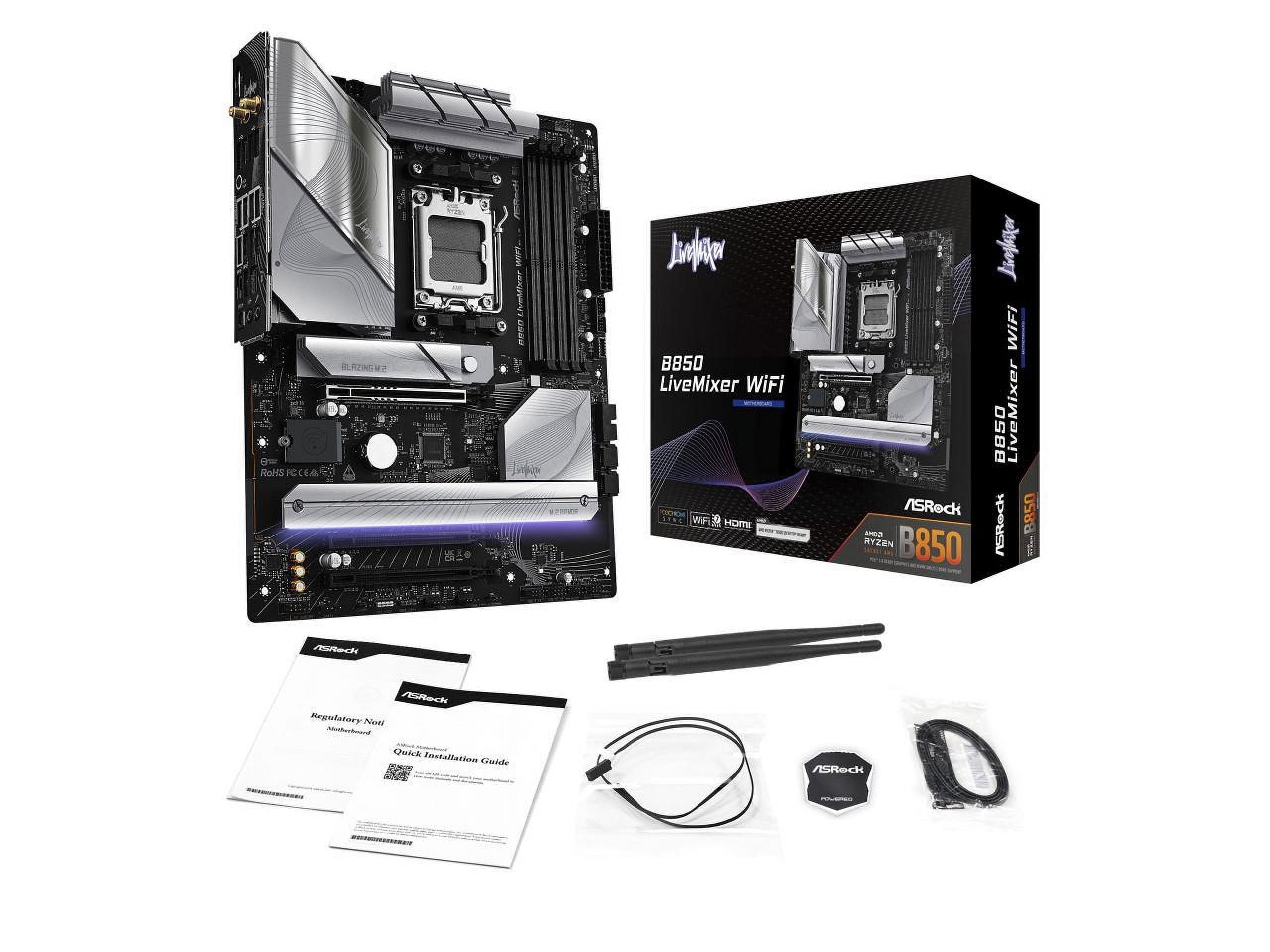 ASRock B850 LiveMixer WiFi 新品・未開封 ASRock B850 Live Mixer WiFi AM5 AMD B850 SATA 6Gb/s ATX