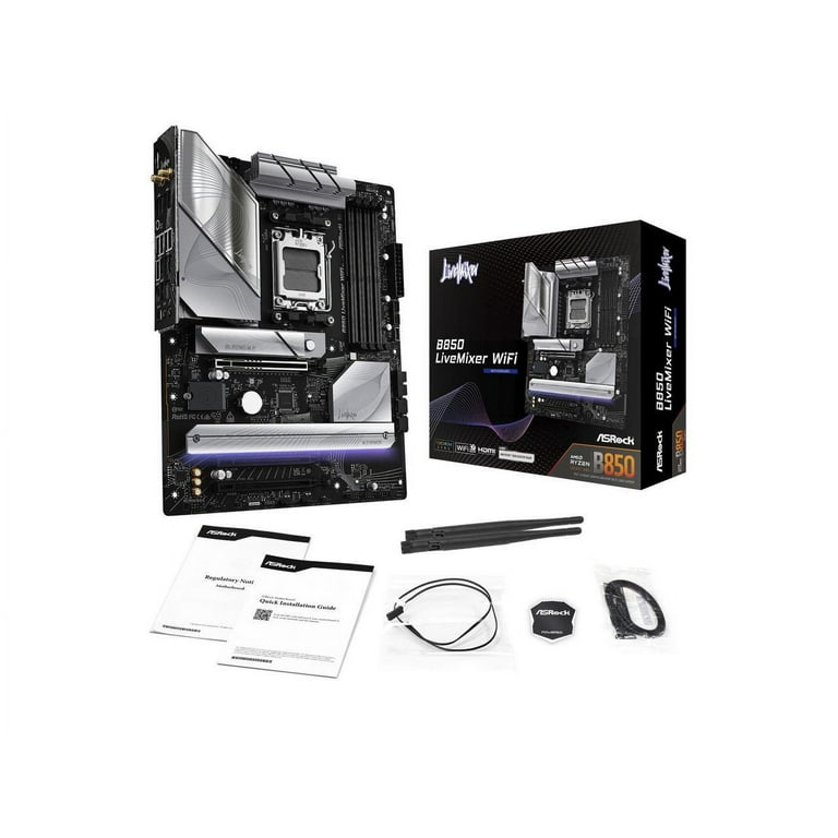 ASRock B850 Live Mixer WiFi AM5 AMD B850 SATA 6Gb/s ATX