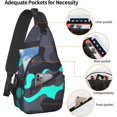 thumbnail image 4 of Sling Bag Baseball Vintage Sport Hiking Daypack Crossbody Shoulder Backpack Travel Chest Pack for Men Women, 4 of 6