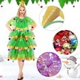 thumbnail image 3 of Disfraz de árbol de Navidad para mujer para fiestas | Material elástico y transpirable | Varias tallas disponibles para eventos festivos y carnavales, 3 of 5
