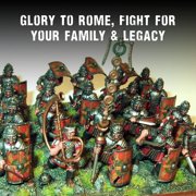 Wargames Delivered - Hail Caesar Early Imperial Romans Veterans, 28mm Miniatures Wargaming, 20 Multi-Part, Shield Digital Bundle Model Kit by Warlord Games