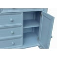 thumbnail image 5 of Sunset Trading Cool Breeze Coastal Wood Dresser and Mirror in Beach Blue, 5 of 6
