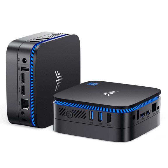NIPOGI AK1PLUS N5030 Mini PC Intel Pentium Silver N5030, 12GB LPDDR4 256GB SSD, Dual HDMI 2.0 4K@60Hz, WiFi 5 BT4.2, Gigabit Ethernet, Windows 11 Pro