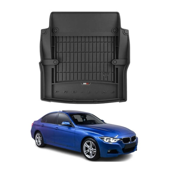 OMAC Premium Cargo Mats Liner for BMW 3 Series F30 Sedan 2012-2019 TPE Black
