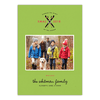Crossed Skis - 5x7 Personalized Christmas Card