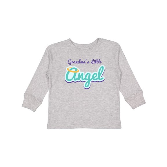 Inktastic Grandma's Little Angel Boys or Girls Long Sleeve Toddler T-Shirt