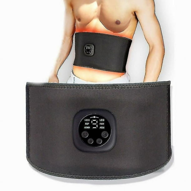Ems-Cinturón eléctrico Abdominal para adelgazar, banda para la cintura, Estimulador muscular inteligente para Abdomen, entrenador de abdominales, Fitness