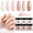 A2-Shimmery Nude, variant on AZUREBEAUTY 6-Color Nude Dip Powder Kit, Light Pink & Champagne Shimmery, French Manicure Set for All Seasons, No Lamp Needed, DIY & Salon