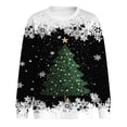 thumbnail image 5 of Futezty Christmas Sweatshirt for Women 2024 Funny Plus Size Print Sweatshirts Crewneck Long Sleeve Xmas Holiday Tops, 5 of 6