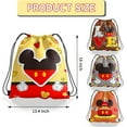 thumbnail image 3 of 12 Pieces Candy Drawstring Bag Drawstring Goodie Favor Bags for Mouse Birthday Party Decorations-16x13.4 IN, 3 of 7