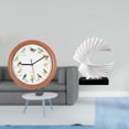 thumbnail image 2 of Reloj de pared con pájaro cantor, reloj de pared con escultura de ola, estatua abstracta, adorno, artesanía moderna, centro de mesa adecuado para sala, 2 of 8
