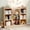 Brown, variant on ROGALIS Book Shelf for Kid Room with 8 Storage Cubbies, Toddler Stuffed Animal Toy Storage Organizer