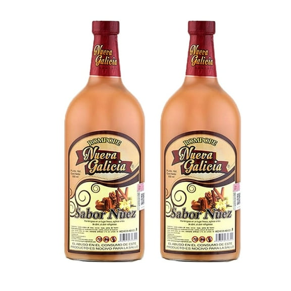 Duo Pack Rompope Artesanal Nueva Galicia Nuez 950 ml Rompope