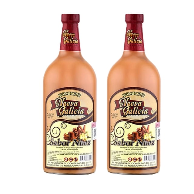 Duo Pack Rompope Artesanal Nueva Galicia Nuez 950 ml Rompope