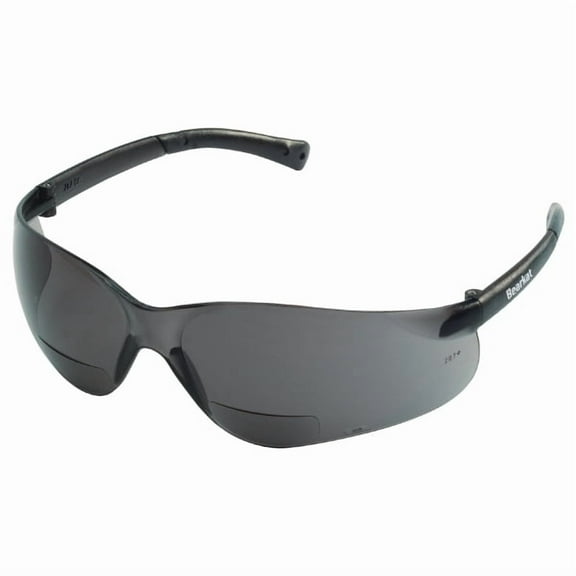MCR Safety® Bearkat® Magnifiers, Gray Frame & Lens,  1.0 Diopter, 1/Each