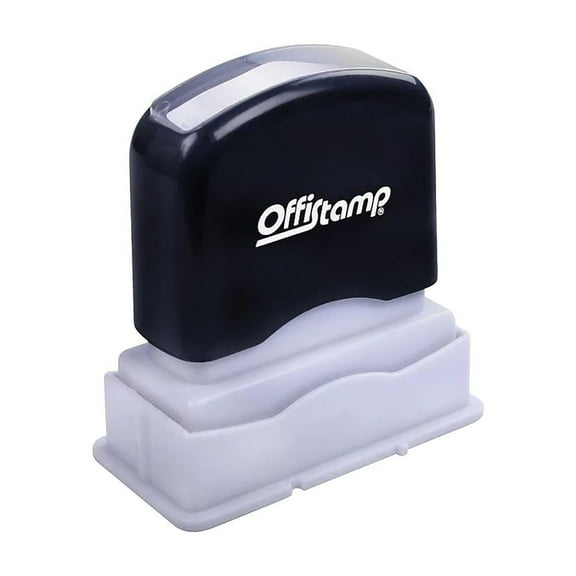 Pre-Inked Message Stamp, Past Due, 1.63" X 0.38", Red Ink