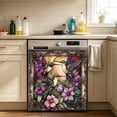 thumbnail image 4 of Dishwasher Magnet Cover, Hummingbird Flower Decorative Refrigerator Magnet, 23 x 26 Inch Trimmable Dishwasher Front Panel Cover for Home Kitchen Laundry Decorations, Easy Clean, 4 of 6