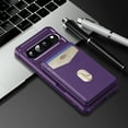thumbnail image 7 of Allytechgroup Case Compatible with Mag-safe for Google Pixel 8A,RFID Blocking 2 in 1 Detachable PU Leather Magnetic Wallet Case with Credit Card Slots Kickstand Shockproof Cover, Purple, 7 of 7