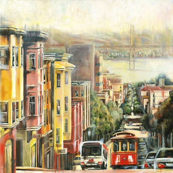 "Down to the Bay" Painting Print on Wrapped Canvas
