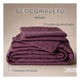 thumbnail image 3 of Edredón Ligero Real Textil + 2 Fundas de Almohada, Juego de Colcha Matrimonial, Color Vino, 3 of 9